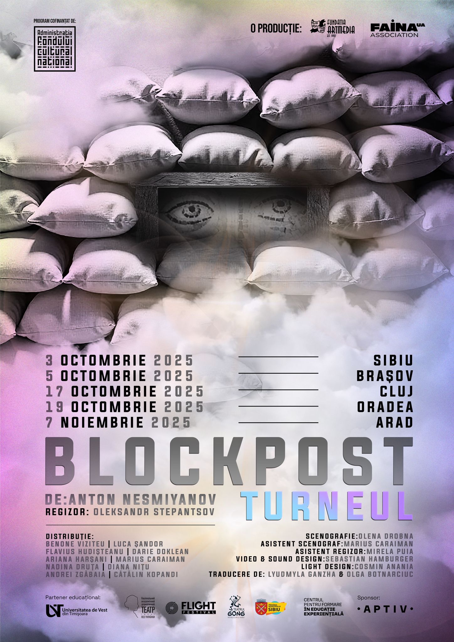 Turneul BLOCKPOST – Artă, reziliență și solidaritate în 5 orașe din România (Sibiu, Brașov, Cluj, Oradea, Arad)