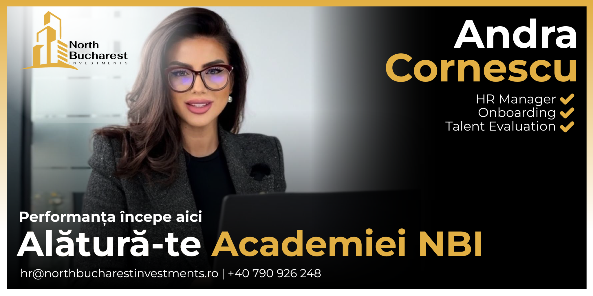 Academia North Bucharest Investments, Andra Cornescu, Vlad Musteata, curs agent imobiliar România 2026, oportunități carieră real estate, dezvoltare competențe imobiliare