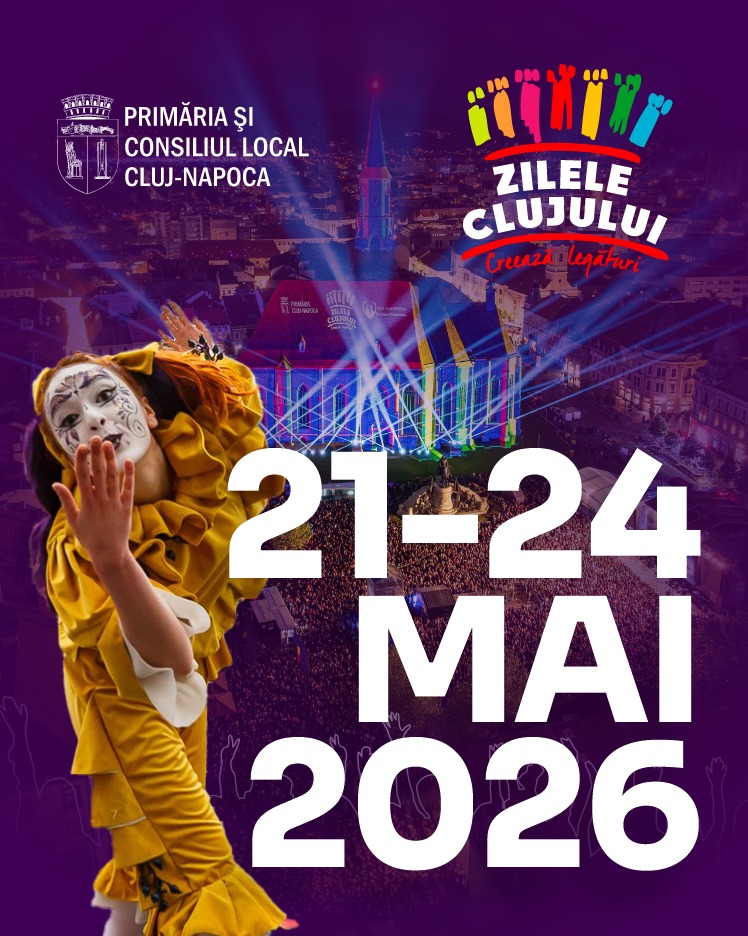 Zilele Clujului 2026 vor avea loc între 21 și 24 mai. Primăria caută voluntari și propuneri de evenimente