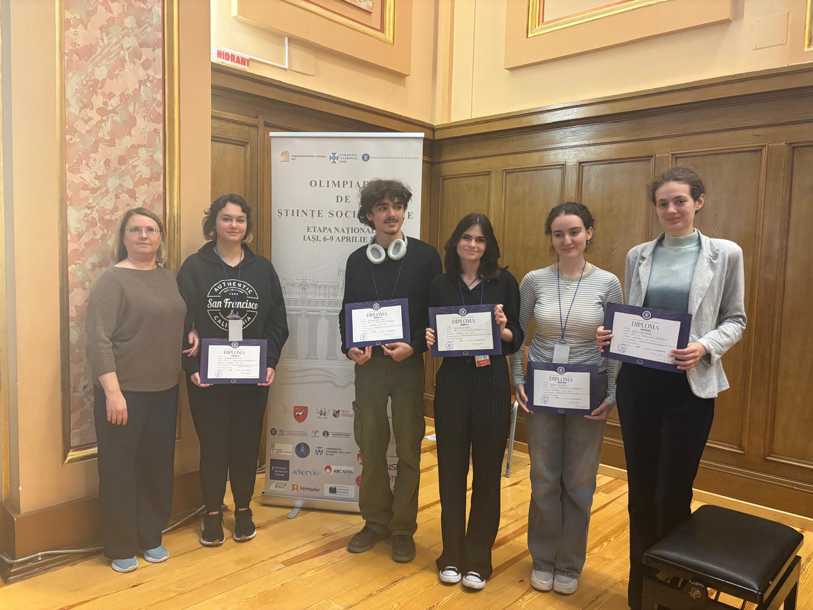 Performanță remarcabilă pentru elevii Colegiului „Gheorghe Șincai” din Cluj-Napoca la Olimpiada Națională de Științe Socio-Umane